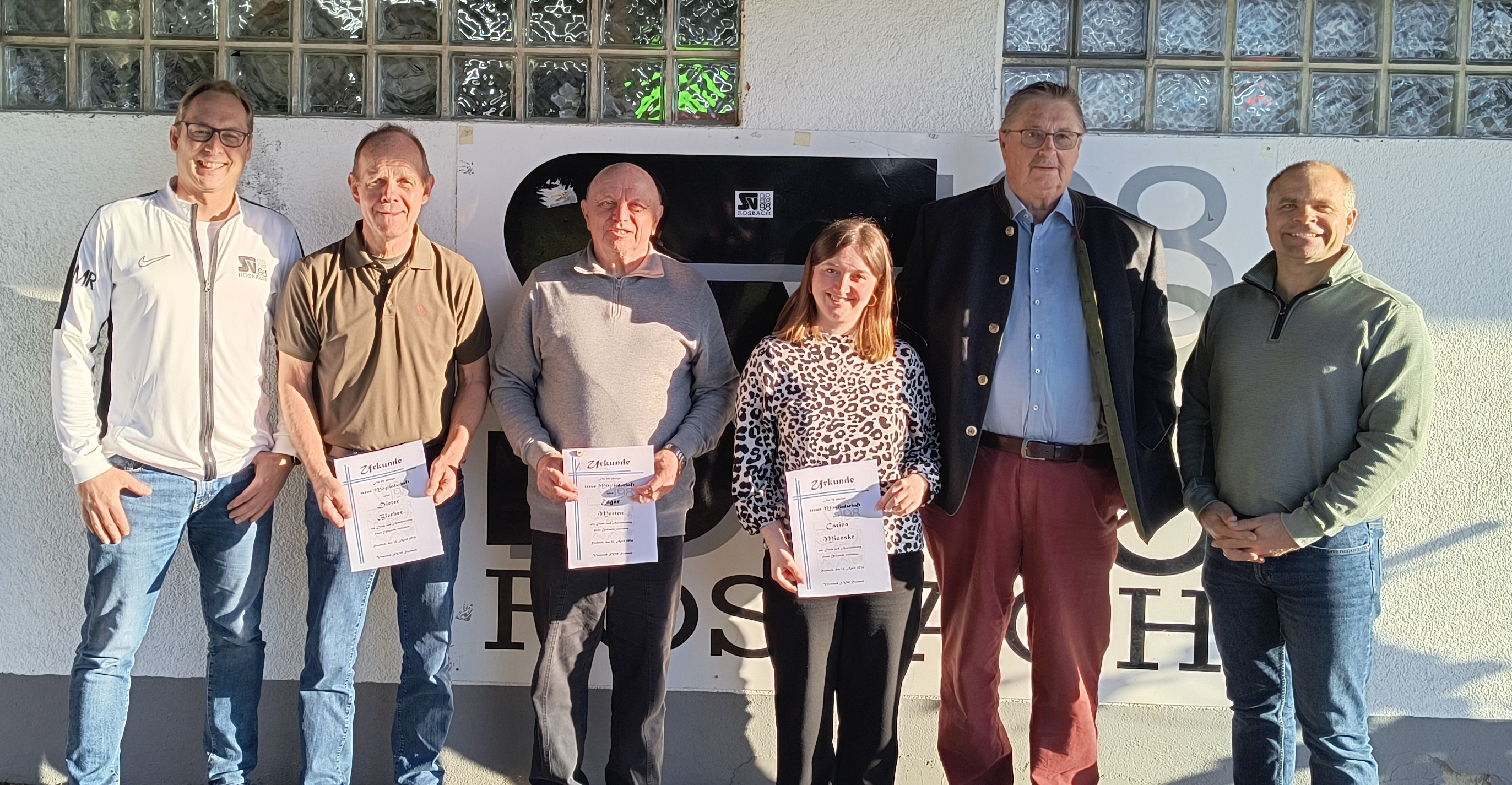 Ehrungen 2026 im Sportverein SV 98 Rosbach